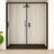 Nuance Platinum Travertine Large Alcove Shower Wall Panel Complete Kit (Pack F) | Thumbnail Image