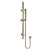 Nuie Arvan Round Slider Rail Shower Kit with Outlet Elbow - Brushed Brass