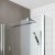 Nuie Square Wet Room Screen Support Arm - Polished Chrome | Thumbnail Image