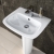 Nuie Ambrose Bathroom Suite Close Coupled Toilet and Basin 450mm - 1 Tap Hole