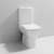 Nuie Ambrose Close Coupled Toilet Push Button Cistern - Soft Close Seat