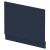 Nuie Arno Straight Bath End Panel and Plinth 560mm H x 730mm W - Satin Midnight Blue