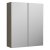 Arno Woodgrain 600mm 2-Door Mirrored Bathroom Cabinet