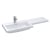Nuie Arno LH Combination Unit with L-Shape Basin 1100mm Wide - Gloss White