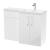 Nuie Arno RH Combination Unit with L-Shape Basin 1100mm Wide - Gloss White