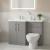 Arno 1100mm Combination Vanity Basin and Toilet Unit