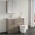 Nuie Arno LH Combination Unit with L-Shape Basin 1100mm Wide - Solace Oak | Thumbnail Image