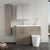 Nuie Arno LH Combination Unit with L-Shape Basin 1100mm Wide - Solace Oak | Thumbnail Image