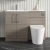 Nuie Arno LH Combination Unit with L-Shaped Stone Textured Basin 1100mm Wide - Solace Oak | Thumbnail Image
