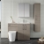 Nuie Arno LH Combination Unit with L-Shaped Stone Textured Basin 1100mm Wide - Solace Oak | Thumbnail Image