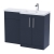 Nuie Arno RH Combination Unit with L-Shape Basin 1100mm Wide - Midnight Blue | Thumbnail Image