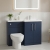 Nuie Arno RH Combination Unit with L-Shape Basin 1100mm Wide - Midnight Blue | Thumbnail Image