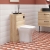 Nuie Arno Back to Wall WC Unit 500mm Wide - Bleached Oak