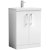 Nuie Arno Floor Standing 2-Door Vanity Unit with Basin-3 600mm Wide - Gloss White