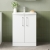 Nuie Arno Floor Standing 2-Door Vanity Unit with Basin-4 600mm Wide - Gloss White