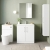 Nuie Arno Floor Standing 2-Door Vanity Unit with Basin-1 800mm Wide - Gloss White