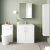 Nuie Arno Floor Standing 2-Door Vanity Unit with Basin-2 800mm Wide - Gloss White
