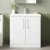 Nuie Arno Floor Standing 2-Door Vanity Unit with Basin-3 800mm Wide - Gloss White