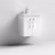 Nuie Arno Wall Hung 2-Door Vanity Unit with Basin-3 500mm Wide - Gloss White