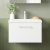 Nuie Arno Wall Hung 1-Drawer Vanity Unit with Basin-1 600mm Wide - Gloss White