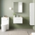Nuie Arno Wall Hung 1-Drawer Vanity Unit with Basin-2 600mm Wide - Gloss White