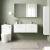 Nuie Arno Wall Hung 2-Drawer Vanity Unit with Double Polymarble Basin 1200mm Wide - Gloss White