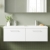 Nuie Arno Wall Hung 2-Drawer Vanity Unit with Double Polymarble Basin 1200mm Wide - Gloss White