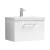 Nuie Arno Wall Hung 1-Drawer Vanity Unit with Basin-3 600mm Wide - Gloss White