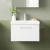 Nuie Arno Wall Hung 1-Drawer Vanity Unit with Basin-3 600mm Wide - Gloss White