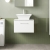 Nuie Arno Wall Hung 1-Drawer Vanity Unit with Bellato Grey Worktop 600mm Wide - Gloss White | Thumbnail Image