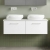 Arno Twin 1200mm 2-Drawer Wall Hung Vanity Unit with Countertop