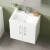 Nuie Arno Wall Hung 2-Door Vanity Unit with Basin-1 500mm Wide - Gloss White