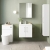 Nuie Arno Wall Hung 2-Door Vanity Unit with Basin-1 500mm Wide - Gloss White