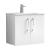 Nuie Arno Wall Hung 2-Door Vanity Unit with Basin-2 600mm Wide - Gloss White