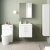 Nuie Arno Wall Hung 2-Door Vanity Unit with Basin-3 500mm Wide - Gloss White