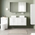 Nuie Arno Wall Hung 4-Door Vanity Unit with Bellato Grey Worktop 1200mm Wide - Gloss White | Thumbnail Image