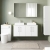 Nuie Arno Wall Hung 4-Door Vanity Unit with Carrera Marble Worktop 1200mm Wide - Gloss White | Thumbnail Image