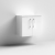 Nuie Arno Wall Hung 2-Door Vanity Unit with Worktop 600mm Wide - Gloss White