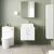 Nuie Arno Wall Hung 2-Door Vanity Unit with Worktop 600mm Wide - Gloss White | Thumbnail Image