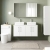 Nuie Arno Wall Hung 4-Door Vanity Unit with Worktop 1200mm Wide - Gloss White | Thumbnail Image