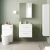 Nuie Arno Wall Hung 2-Drawer Vanity Unit with Basin-1 600mm Wide - Gloss White