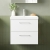 Nuie Arno Wall Hung 2-Drawer Vanity Unit with Basin-3 600mm Wide - Gloss White