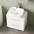 Nuie Arno Wall Hung 2-Drawer Vanity Unit with Sparkling White Worktop 600mm Wide - Gloss White
