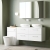 Nuie Arno Wall Hung 4-Drawer Vanity Unit with Worktop 1200mm Wide - Gloss White | Thumbnail Image