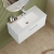 Nuie Arno Wall Hung 1-Drawer Vanity Unit with Basin-2 800mm Wide - Gloss White