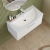 Nuie Arno Wall Hung 1-Drawer Vanity Unit with Basin-4 800mm Wide - Gloss White
