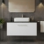 Nuie Arno Wall Hung 1-Drawer Vanity Unit with Sparkling Black Worktop 800mm Wide - Gloss White