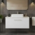 Nuie Arno Wall Hung 1-Drawer Vanity Unit with Sparkling White Worktop 800mm Wide - Gloss White