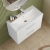 Nuie Arno Wall Hung 2-Drawer Vanity Unit with Basin-1 800mm Wide - Gloss White