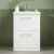 Nuie Arno Floor Standing 2-Drawer Vanity Unit with Basin-1 600mm Wide - Gloss White